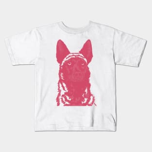 Malinois GSD Dutch Pink Kids T-Shirt